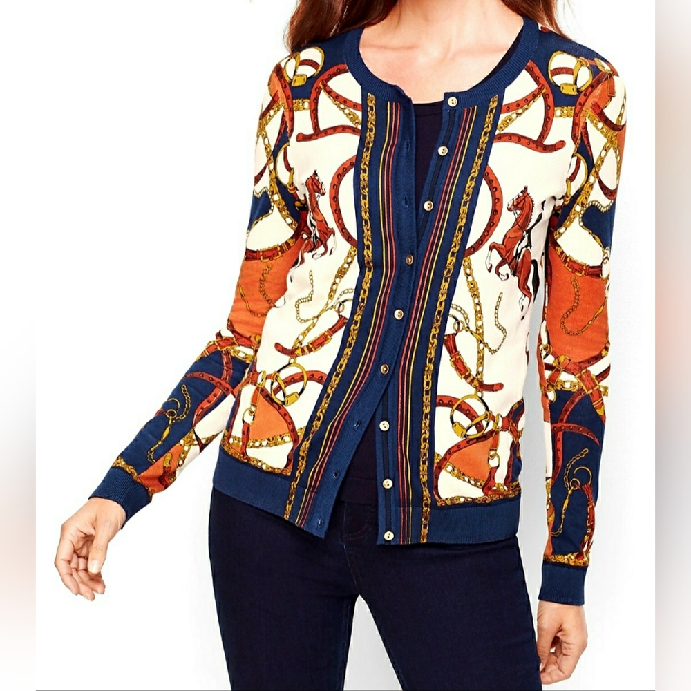 Charming, Soft Talbots Equestrian Cardigan, Like New!